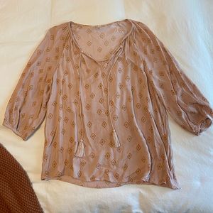 Pink Flowy Blouse
